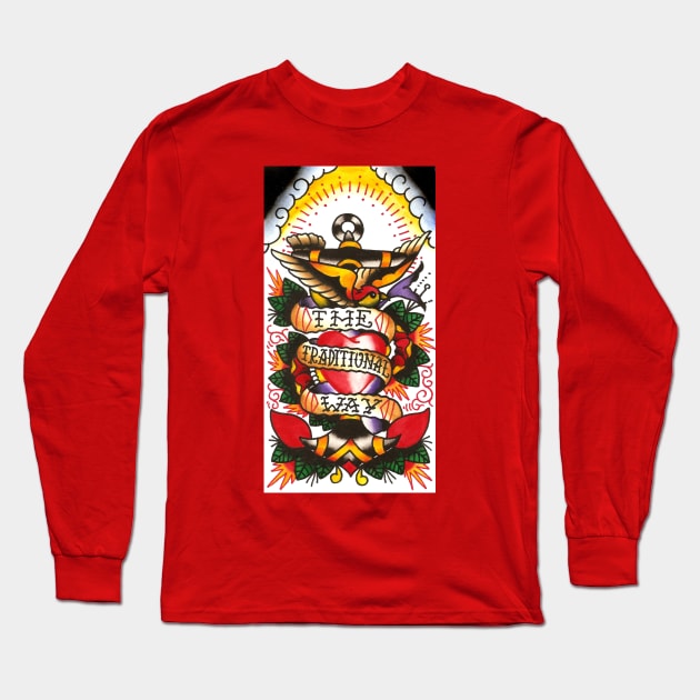 Anchor Long Sleeve T-Shirt by Don Chuck Carvalho